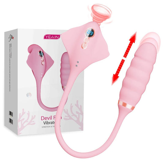 Magic Stick Vibrator for Women Telescopic Sucking Vibrator Vibrating Egg