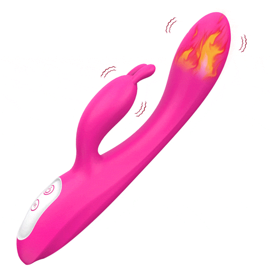 Female Masturbation Device Rabbit Heated Vibrator Waterproof
